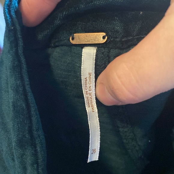 😎Free People deep teal velvet pant - Picture 5 of 13